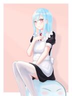 artist:r.t. character:rimuru copyright:tensei_shitara_slime_datta_ken general:maid general:skirt_lift general:stockings general:thighhighs technical:grabber // 3240x4320 // 7.6MB