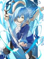 artist:toki_juuji character:rimuru copyright:tensei_shitara_slime_datta_ken general:sword technical:grabber // 3386x4528 // 10.3MB
