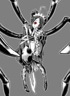 artist:qtini character:entoma_vasilissa_zeta copyright:overlord_(maruyama) general:1girl general:antennae general:apron general:arthropod_girl general:arthropod_limbs general:closed_mouth general:double_bun general:extra_legs general:extra_pupils general:fangs general:full_body general:grey_background general:greyscale general:hair_bun general:hand_on_own_face general:holding general:holding_shield general:holding_sword general:holding_weapon general:japanese_clothes general:kimono general:looking_at_viewer general:maid general:maid_headdress general:mary_janes general:monochrome general:monster_girl general:ofuda general:ofuda_on_clothes general:red_eyes general:screentones general:shield general:shoes general:short_hair general:signature general:simple_background general:skin_fangs general:sleeves_past_fingers general:sleeves_past_wrists general:solo general:spot_color general:sword general:weapon general:wide_sleeves meta:commentary meta:english_commentary meta:highres technical:grabber // 1650x2250 // 1.2MB