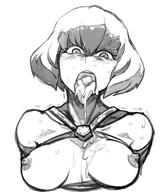 artist:zei-minarai character:clementine_(overlord) copyright:overlord_(maruyama) general:1girl general:breasts general:female general:looking_at_viewer general:medium_breasts general:nipples general:open_mouth general:semen general:semen_in_mouth general:short_hair general:solo general:tongue general:tongue_out general:upper_body general:upper_teeth medium:monochrome medium:simple_background medium:white_background tagme technical:grabber // 442x523 // 89.3KB