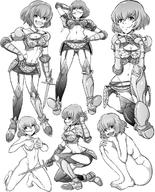 artist:mitsurou character:clementine_(overlord) copyright:overlord_(maruyama) general:1girl general:armor general:breasts general:cleavage general:garter_belt general:garter_straps general:gauntlets general:greyscale general:medium_breasts general:monochrome general:navel general:pauldrons general:short_hair general:skirt general:sword general:weapon meta:highres tagme technical:grabber // 1000x1237 // 212.9KB
