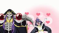 artist:gyess963 character:ainz_ooal_gown character:albedo copyright:madhouse copyright:overlord_(maruyama) general:&gt;_&lt; general:ahoge general:animated general:armor general:bare_shoulders general:black_wings general:blush general:breasts general:chibi general:demon_girl general:detached_collar general:dress general:elbow_gloves general:eyes_closed general:fringe general:girl general:gloves general:hair_between_eyes general:happy general:heart general:hood general:horn_(horns) general:long_hair general:looking_away general:looking_back general:low_wings general:mantle general:open_mouth general:purple_hair general:red_eyes general:saliva general:simple_background general:skeleton general:spaulder_(spaulders) general:spread_arms general:standing general:undead general:upper_body general:white_background general:white_dress general:white_gloves general:wide_image general:wings tagme technical:grabber // 800x450 // 678.0KB