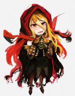 character:evileye copyright:overlord_(maruyama) general:1girl general:blonde_hair general:cape general:fang general:gloves general:hands_together general:hood general:long_hair general:long_sleeves general:open_mouth general:red_eyes general:simple_background general:skirt general:solo general:spikes general:vampire metadata:artist_request tagme technical:grabber // 650x832 // 435.4KB