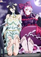 character:albedo character:shalltear_bloodfallen copyright:overlord_(maruyama) general:feet technical:grabber unknown:footfetish unknown:toes unknown:裸足裏 unknown:足 // 2300x3129 // 3.5MB