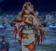 character:cz2128_delta copyright:overlord_(maruyama) general:1girl general:kimono general:solo technical:grabber unknown:green_eyes unknown:hamster_mask unknown:japanese_clothes unknown:mask unknown:print_kimono unknown:toy_gun // 633x579 // 202.5KB