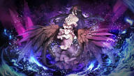 artist:tunamayo_(dsasd751) character:albedo copyright:overlord_(maruyama) faults:jpeg_artifacts general:horns general:no_bra general:wings technical:grabber // 3000x1703 // 640.6KB
