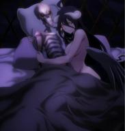 character:albedo copyright:overlord_(maruyama) general:1girl general:bed general:blush general:dakimakura_(object) general:female general:female_only general:horns general:nude general:screencap general:solo general:wings metadata:tagme tagme technical:grabber // 1532x1600 // 901.8KB