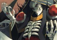 artist:lansane character:ainz_ooal_gown copyright:overlord_(maruyama) general:1boy general:aura general:black_sclera general:cloak general:commentary general:hood_up general:jewelry general:lich general:long_sleeves general:looking_at_viewer general:necromancer general:ribs general:ring general:signature general:skeleton general:solo general:teeth general:upper_body general:wide_sleeves tagme technical:grabber // 1008x712 // 963.0KB