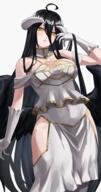 artist:pearlbbbb character:albedo copyright:overlord_(maruyama) general:1girl general:ahoge general:bare_shoulders general:black_hair general:breasts general:cowboy_shot general:dress general:gloves general:grey_background general:head_tilt general:hip_vent general:horns general:large_breasts general:long_hair general:looking_at_viewer general:off-shoulder_dress general:off_shoulder general:parted_lips general:short_sleeves general:simple_background general:solo general:standing general:very_long_hair general:white_dress general:white_gloves general:yellow_eyes meta:absurdres meta:commentary meta:highres technical:grabber // 1815x3466 // 3.5MB