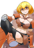artist:zeiminarai character:clementine_(overlord) copyright:overlord_(maruyama) general:1girls general:armor general:big_breasts general:blonde_hair general:short_hair general:skimpy_armor metadata:tagme technical:grabber // 620x877 // 472.4KB