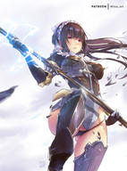 character:narberal_gamma copyright:overlord_(maruyama) general:1girl general:armored_boots general:ass_visible_through_thighs general:bangs general:black_gloves general:black_hair general:black_legwear general:black_panties general:blue_eyes general:blunt_bangs general:boots general:bow general:elbow_gloves general:electricity general:floating_hair general:from_below general:gloves general:hair_bow general:holding general:holding_staff general:leg_up general:long_hair general:maid_headdress general:mitsu_(mitsu_art) general:panties general:shattered general:shiny general:shiny_hair general:solo general:staff general:underwear general:very_long_hair general:white_bow tagme technical:grabber // 709x960 // 128.5KB