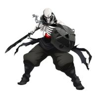 character:ainz_ooal_gown copyright:overlord_(maruyama) game:overlord:_mass_for_the_dead general:full_body general:solo general:transparent_background tagme technical:grabber unknown:1boy unknown:chains unknown:cuffs unknown:orb unknown:pants unknown:red_eyes unknown:shackles unknown:shield unknown:skeleton unknown:sword unknown:weapon // 1024x1024 // 416.1KB