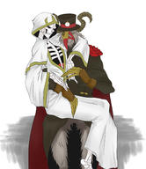 Mangaka:Pixiv_Id_11528952 Series:Overlord character:ainz_ooal_gown character:ulbert_alain_odle technical:grabber // 1300x1500 // 518.6KB