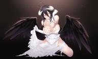 artist:cait character:albedo copyright:overlord_(maruyama) general:dress general:horns general:wings technical:grabber // 6614x3994 // 11.7MB