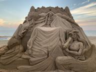 character:ainz_ooal_gown character:albedo copyright:overlord_(maruyama) general:1boy general:1girl general:beach general:demon_girl general:long_hair general:photo_(medium) general:sand_sculpture technical:grabber // 1056x792 // 178.7KB