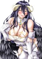 artist:pipienpippi character:albedo copyright:overlord_(maruyama) general:1girl general:antenna_hair general:bare_hips general:bare_shoulders general:black_feathers general:blue_hair general:blush general:breasts general:cleavage general:collar general:cowboy_shot general:curled_horns general:dark_blue_hair general:demon_girl general:demon_horns general:detached_collar general:detached_sleeves general:dress general:eyebrows general:feathered_wings general:feathers general:female_focus general:gloves general:half-closed_eyes general:hand_on_own_chest general:hand_on_own_thigh general:horns general:large_breasts general:leaning_forward general:lips general:long_hair general:looking_at_viewer general:low_wings general:naughty_face general:off-shoulder_dress general:off_shoulder general:open_mouth general:simple_background general:smile general:solo general:standing general:tongue general:two-tone_collar general:two-tone_dress general:white_background general:white_collar general:white_dress general:white_gloves general:white_horns general:wide_hips general:wings general:yellow_collar general:yellow_eyes technical:grabber // 3976x5622 // 25.7MB