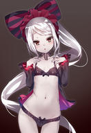 artist:yamacchi character:shalltear_bloodfallen copyright:overlord_(maruyama) general:1girl general::o general:archway_of_venus general:asymmetrical_hair general:bangs general:black_bra general:black_panties general:black_underwear general:blush general:bonnet general:bow general:bow_bra general:bow_panties general:bra general:breasts general:chin_strap general:clavicle general:contrapposto general:detached_sleeves general:eyebrows_visible_through_hair general:female general:female_only general:frills general:gluteal_fold general:hair_bow general:hair_ornament general:hips general:large_bow general:lingerie general:long_hair general:long_sleeves general:looking_at_viewer general:navel general:open_mouth general:pantsu general:pettanko general:ponytail general:red_eyes general:side_ponytail general:silver_hair general:skindentation general:small_breasts general:solo general:standing general:stomach general:thigh_gap general:tied_hair general:underwear general:underwear_only general:vampire general:very_long_hair general:white_hair genre:loli medium:black_background medium:high_resolution medium:simple_background medium:very_high_resolution meta:contentious_content tagme technical:grabber // 1800x2618 // 1.4MB
