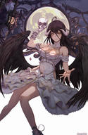 artist:hmrgyukina character:albedo copyright:overlord_(maruyama) general:dress general:heels general:horns general:wings technical:grabber // 1144x1758 // 1.3MB