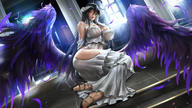 artist:lexaiduer character:albedo copyright:overlord_(maruyama) general:dress general:heels general:horns general:wings technical:grabber // 7680x4320 // 13.0MB