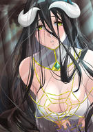 Mangaka:Pixiv_Id_32089745 Series:Overlord character:albedo technical:grabber // 3496x4961 // 2.4MB