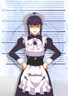 character:narberal_gamma copyright:overlord_(maruyama) general:1girl general:apron general:bangs general:black_eyes general:black_hair general:blunt_bangs general:bow general:dress general:frown general:hands_on_hips general:height_chart general:long_hair general:looking_at_viewer general:maid general:maid_apron general:maid_headdress general:open_mouth general:ponytail general:ribbon general:sidelocks general:solo general:standing general:white_bow general:white_ribbon general:zllkyp metadata:absurdres metadata:commentary_request metadata:highres technical:grabber // 2894x4093 // 4.0MB