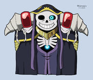 artist:mortdres character:ainz_ooal_gown character:sans // 1280x1108 // 144.8KB