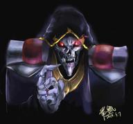 Mangaka:Pixiv_Id_27928594 Series:Overlord character:ainz_ooal_gown technical:grabber // 2048x1906 // 525.3KB