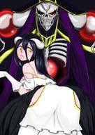 character:ainz_ooal_gown character:albedo copyright:overlord_(maruyama) technical:grabber // 2507x3541 // 2.7MB