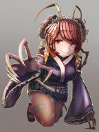 artist:btraphen character:entoma_vasilissa_zeta copyright:madhouse copyright:overlord_(maruyama) general:antennae general:belt general:blurry general:blush general:breasts general:claws general:depth_of_field general:frills general:girl general:grey_background general:insect_girl general:looking_at_viewer general:maid general:maid_headdress general:monster_girl general:on_all_fours general:outstretched_arm general:red_eyes general:revision general:short_hair general:simple_background general:single general:smile general:tall_image general:uniform general:wide_sleeves tagme technical:grabber // 900x1200 // 584.4KB