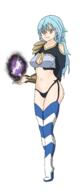 artist:shuuna character:rimuru_tempest copyright:tensei_shitara_slime_datta_ken general:1girls general:armor general:blue_hair general:female general:heel_boots general:heels general:looking_at_viewer general:magic general:shoulder_armor general:slutwear_(silencioarthub) general:small_breasts general:thong general:yellow_eyes technical:grabber // 898x2048 // 240.0KB