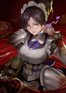 artist:joehongtee character:yuri_alpha copyright:overlord_(maruyama) general:1girl general:armor general:armored_dress general:black_dress general:black_eyes general:blood general:bracelet general:breasts general:dress general:dullahan general:gauntlets general:glasses general:hair_bun general:headless general:jewelry general:large_breasts general:looking_at_viewer general:maid_headdress general:solo general:spiked_bracelet general:spikes meta:absurdres meta:highres technical:grabber // 4977x7040 // 28.2MB