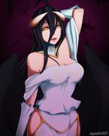 character:albedo copyright:overlord_(maruyama) technical:grabber unknown:anime unknown:fanart unknown:waifuwednesday // 448x560 // 100.4KB