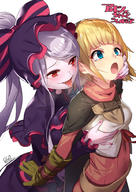 artist:yamacchi character:arche_eeb_rile_furt character:shalltear_bloodfallen copyright:overlord_(maruyama) general:2girls general:blonde_hair general:blue_eyes general:blush general:bow general:breasts general:dress general:eyebrows_visible_through_hair general:eyelashes general:fangs general:female general:fingernails general:frilled_dress general:frilled_sleeves general:frills general:from_above general:gloves general:gothic_lolita general:hair_bow general:lavender_hair general:lolita_fashion general:long_hair general:long_sleeves general:looking_at_another general:multiple_girls general:neck_ribbon general:open_mouth general:pale_skin general:ponytail general:red_eyes general:red_ribbon general:ribbon general:short_hair general:simple_background general:small_breasts general:striped general:striped_bow general:tears general:tongue general:tongue_out general:upper_body general:white_background metadata:highres tagme technical:grabber // 1400x1980 // 1.4MB