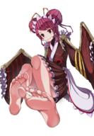 artist:indy_k character:entoma_vasilissa_zeta copyright:overlord_(maruyama) general:1girl general:antennae general:apron general:arthropod_girl general:bare_legs general:barefoot general:brown_kimono general:closed_mouth general:double_bun general:extra_pupils general:fangs general:feet general:foot_focus general:full_body general:hair_bun general:japanese_clothes general:kimono general:maid general:maid_headdress general:monster_girl general:purple_hair general:red_eyes general:short_hair general:simple_background general:sitting general:skin_fangs general:sleeves_past_wrists general:smile general:soles general:solo general:steaming_body general:toenails general:toes general:white_apron general:white_background general:wide_sleeves meta:absurdres meta:highres meta:source_request meta:third-party_source meta:variant_set technical:grabber // 3000x4326 // 3.9MB