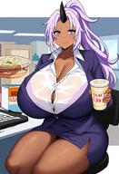 artist:dan16369336 character:shion_(tensei_shitara_slime_datta_ken) copyright:tensei_shitara_slime_datta_ken general:bursting_breasts general:button_gap general:female general:female_only general:miniskirt general:office_lady general:skirt general:straining_buttons general:taut_shirt meta:ai_generated meta:tagme meta:twitter_link technical:grabber // 832x1216 // 150.8KB