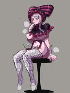 artist:hill_(artist) character:shalltear_bloodfallen copyright:overlord_(maruyama) general:grey_hair general:looking_at_viewer general:medium_breasts general:pink_body general:thick_thighs general:wide_hips general:wide_thighs technical:grabber // 1536x2048 // 147.5KB