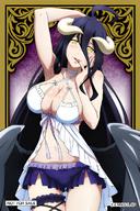 character:albedo copyright:overlord_(maruyama) general:1girl general:black_hair general:breasts general:cleavage general:demon_girl general:horns general:large_breasts general:long_hair general:looking_at_viewer general:navel general:wings technical:grabber // 784x1180 // 284.8KB