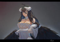 artist:ray_(nagaseray) character:albedo copyright:overlord_(maruyama) general:1girl general:bare_shoulders general:black_hair general:black_wings general:breasts general:cleavage general:covered_navel general:demon_girl general:detached_sleeves general:female general:gloves general:gradient general:horns general:large_breasts general:lips general:long_hair general:looking_at_viewer general:pale_skin general:slit_pupils general:solo general:wings general:yellow_eyes medium:gradient_background medium:high_resolution tagme technical:grabber // 2008x1420 // 954.6KB