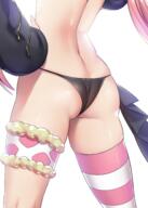 artist:harigane_shinshi character:milim_nava copyright:tensei_shitara_slime_datta_ken general:1girl general:ass general:ass_focus general:black_panties general:from_behind general:hand_on_own_hip general:head_out_of_frame general:long_hair general:long_sleeves general:panties general:pink_hair general:simple_background general:single_thighhigh general:sleeves_past_wrists general:solo general:striped_clothes general:striped_thighhighs general:thighhighs general:underwear general:very_long_hair general:white_background meta:absurdres meta:commentary_request meta:highres technical:grabber // 2000x2800 // 2.5MB