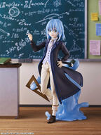 character:rimuru_tempest copyright:tensei_shitara_slime_datta_ken general:1other general::d general:black_coat general:blue_hair general:blurry general:blurry_background general:brown_footwear general:chalk general:chalkboard general:classroom general:coat general:company_name general:copyright_notice general:figure general:full_body general:hand_on_own_hip general:hand_up general:holding general:holding_chalk general:indoors general:leg_up general:loafers general:looking_at_viewer general:math general:medium_hair general:official_alternate_costume general:official_art general:open_clothes general:open_coat general:open_mouth general:other_focus general:pants general:shoes general:slime_(creature) general:smile general:solo general:standing general:standing_on_one_leg general:teacher general:vest general:waistcoat general:watermark general:yellow_eyes meta:commentary_request meta:highres meta:photo_(medium) technical:grabber // 1113x1484 // 892.0KB