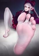 artist:puffypinkpaws character:shalltear_bloodfallen copyright:overlord_(maruyama) general:1girl general:barefoot general:bow general:fangs general:feet general:foot_focus general:gothic_lolita general:hair_bow general:lolita_fashion general:long_hair general:looking_at_viewer general:nail_polish general:pale_skinned general:red_eyes general:silver_hair general:soles general:toenail_polish general:toenails general:toes general:tongue general:tongue_out meta:highres technical:grabber // 1313x1875 // 3.5MB