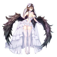 character:albedo copyright:original copyright:overlord_(maruyama) general:1girl general:ahoge general:bare_shoulders general:black_hair general:black_wings general:breasts general:cleavage general:demon_girl general:demon_horns general:demon_wings general:dress general:full_body general:gloves general:hair_between_eyes general:horns general:large_breasts general:long_hair general:looking_at_viewer general:simple_background general:slit_pupils general:smile general:solo general:white_background general:white_dress general:white_gloves general:wings general:yellow_eyes metadata:absurdres metadata:artist_request metadata:highres technical:grabber // 5000x5000 // 3.5MB
