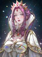artist:serafleur character:mirelia_q_melromarc copyright:tate_no_yuusha_no_nariagari general:breasts general:crown general:elegant general:elegant_dress general:purple_hair general:queen general:tight_clothing technical:grabber // 770x1024 // 161.2KB