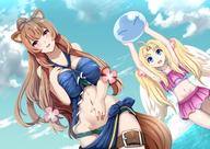 artist:k_kung character:firo_(tate_no_yuusha_no_nariagari) character:raphtalia character:rimuru_tempest character:rimuru_tempest_(slime) copyright:tate_no_yuusha_no_nariagari copyright:tensei_shitara_slime_datta_ken general:2girls general:animal_ears general:arm_up general:beach general:bikini general:blonde_hair general:blue_eyes general:blue_sky general:blush general:breasts general:brown_hair general:cloud general:cowboy_shot general:day general:flower general:frilled_bikini general:frills general:hair_flower general:hair_ornament general:hand_on_own_chest general:large_breasts general:long_hair general:looking_at_viewer general:multiple_girls general:navel general:open_mouth general:outdoors general:ponytail general:purple_eyes general:raccoon_ears general:raccoon_girl general:raccoon_tail general:sarong general:sky general:slime_(creature) general:swimsuit general:tail general:thigh_strap general:twintails general:wings meta:absurdres meta:commentary meta:highres technical:grabber // 3507x2480 // 6.8MB