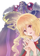 artist:rurukichi character:ainz_ooal_gown character:evileye copyright:madhouse copyright:overlord_(maruyama) general:armor general:blonde_hair general:boy general:cape general:fang_(fangs) general:fringe general:gem general:girl general:hair_between_eyes general:hands_clasped general:head_tilt general:holding general:hood general:light_smile general:long_hair general:looking_at_viewer general:mantle general:open_mouth general:red_eyes general:ring general:simple_background general:skeleton general:spaulder_(spaulders) general:staff general:standing general:tall_image general:upper_body general:white_background tagme technical:grabber // 707x1000 // 559.2KB