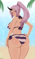 artist:afrobull character:shion_(tensei_shitara_slime_datta_ken) copyright:tensei_shitara_slime_datta_ken general:1girls general:bikini general:bubble_ass general:bubble_butt general:dumptruck_ass general:presenting general:presenting_hindquarters technical:grabber // 838x1400 // 924.4KB