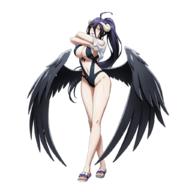 character:albedo game:overlord:_mass_for_the_dead general:swimsuit // 1024x1024 // 451.6KB