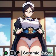 artist:seramic_seven character:yuri_alpha copyright:overlord_(maruyama) general:1girls general:big_breasts general:dullahan general:expressionless general:female general:female_focus general:female_only general:glasses general:large_breasts general:lifting_skirt general:maid general:maid_outfit general:maid_uniform general:solo general:solo_female general:solo_focus general:thick general:thick_thighs general:white_panties meta:2d meta:ai_generated technical:grabber // 512x512 // 287.2KB