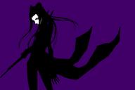 character:pcell copyright:blame! general:1girl general:artist_request general:coat general:from_behind general:long_hair general:looking_back general:monochrome general:purple_theme general:silhouette general:silicon_creature_(blame!) general:simple_background general:solo general:sword general:weapon technical:grabber // 750x500 // 22.6KB