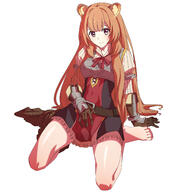 artist:syasyajin character:raphtalia copyright:tate_no_yuusha_no_nariagari general:1girl general:animal_ears general:armor general:barefoot general:brown_hair general:covered_navel general:full_body general:gloves general:long_hair general:looking_at_viewer general:pink_eyes general:raccoon_ears general:simple_background general:sitting general:smile general:solo general:wariza general:white_background meta:highres technical:grabber // 2144x2363 // 1.4MB